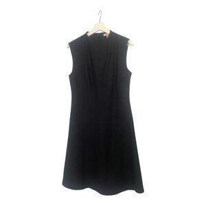 Rebecca Taylor Black Sleeveless Gab Dress Size 4 Office Little Black Dress LBD